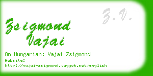 zsigmond vajai business card